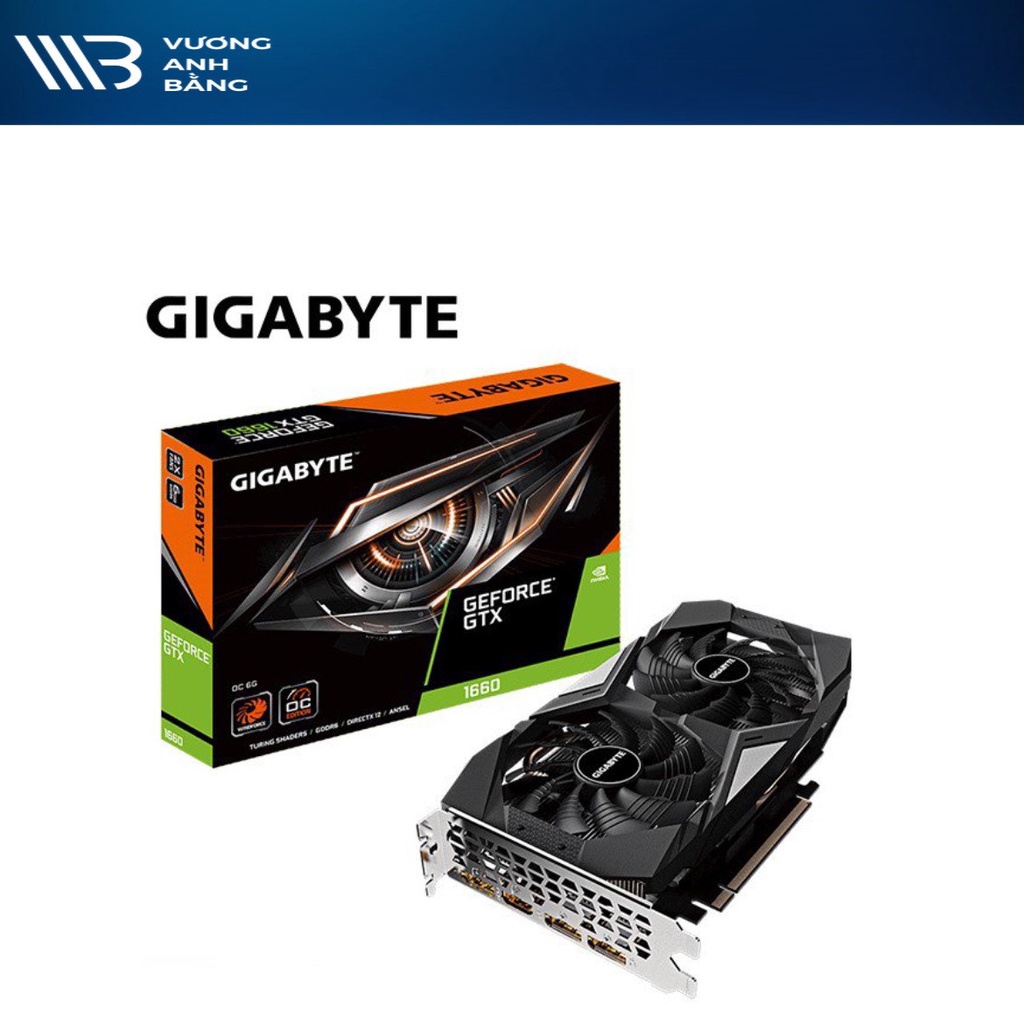 Card màn hình GIGABYTE GeForce GTX 1660 OC 6G- Hàng chính hãng