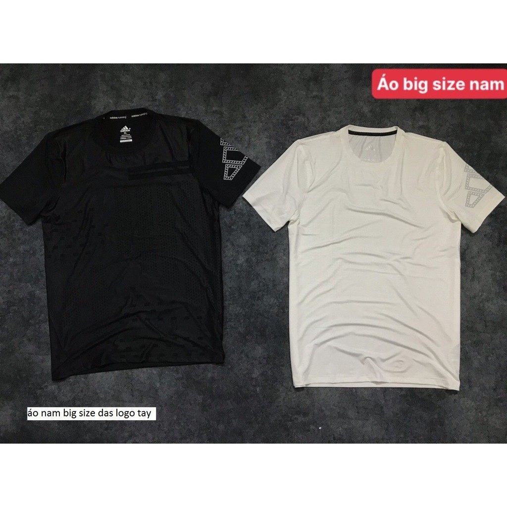 Áo thể thao nam big size chữ tay chất đẹp - Áo thể thao nam cỡ lớn ngắn tay (XL - 4XL)