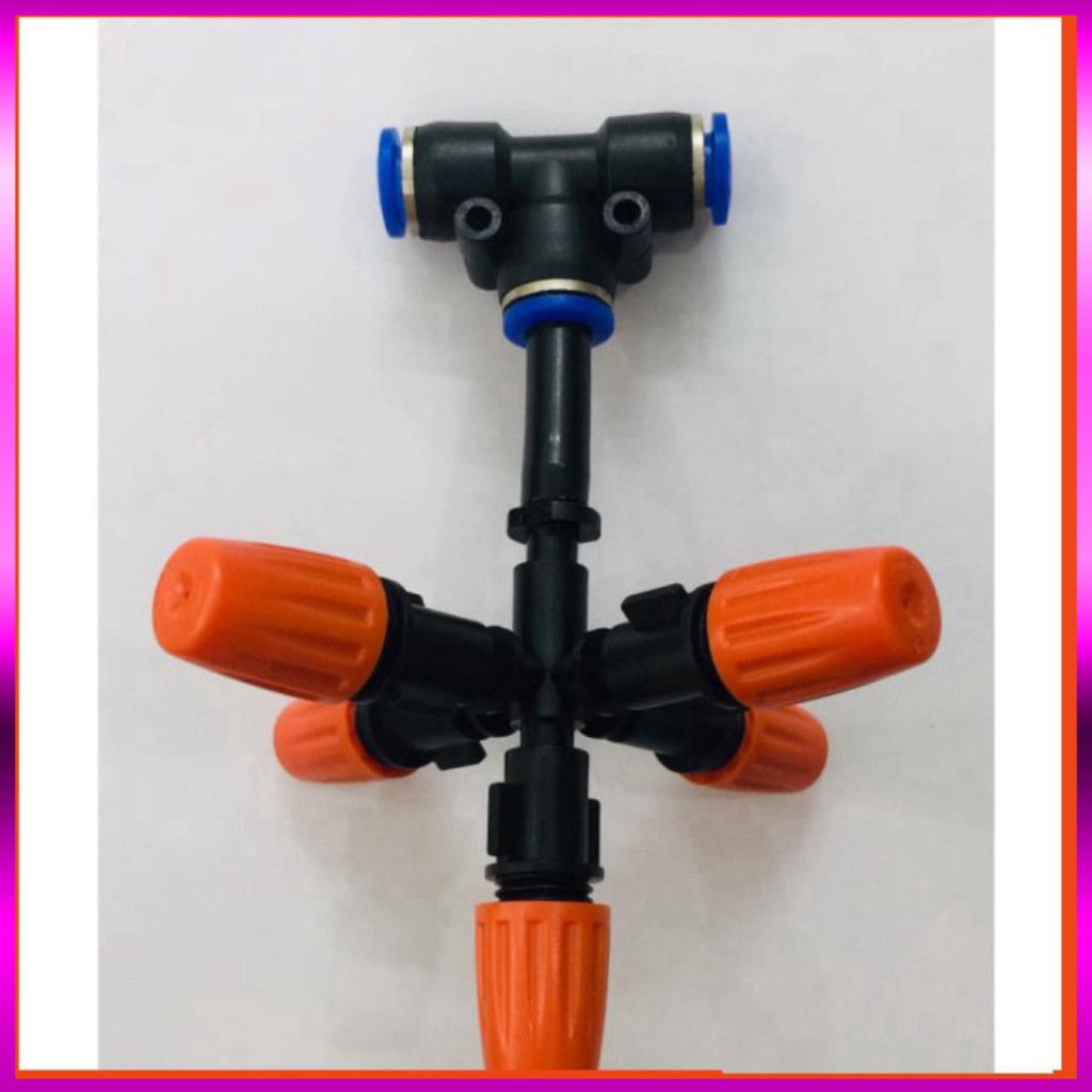 [GIÁ TỐT]  Béc phun sương 5 hướng kết nối nhanh dây 8mm (5tia)