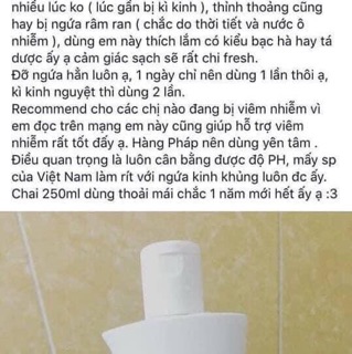 Dung dịch vệ sinh phụ nữ