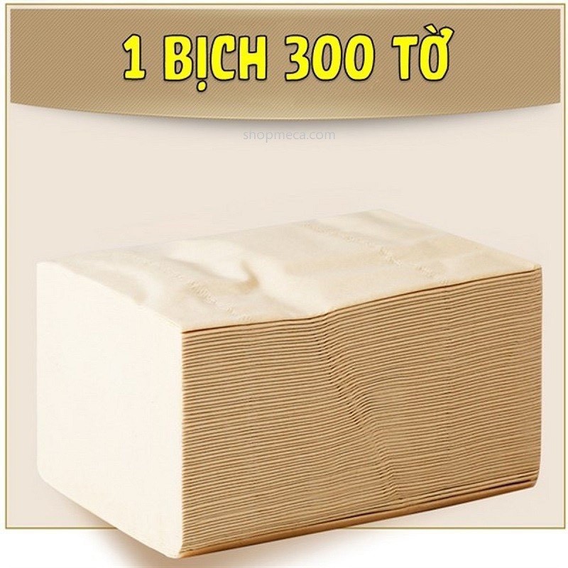 Khăn Giấy Gấu Trúc Sipiao - 1 Gói 300 Tờ Siêu Dai Siêu Bền