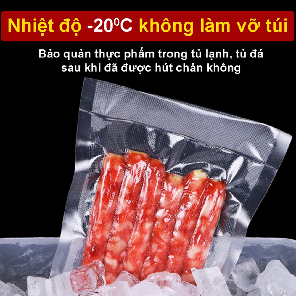 Túi hút chân không thực phẩm một mặt nhám SHOPTYDO dùng được cho tất cả các loại máy hút chân không