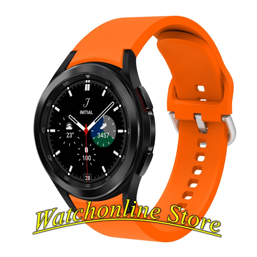 Dây đeo silicon mềm mại đồng hồ Samsung Galaxy Watch 4, Watch 4 Classic