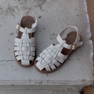 (FREESHIP- SẴN) GIÀY SANDAL XĂNG ĐAN ĐỤC LỖ DA BÒ CAO CẤP NỮ THỜI TRANG  MÙA HÈ ĐI BIỂN CHO NỮ