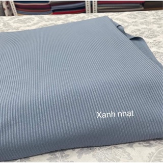 Vải thun cotton gân tăm