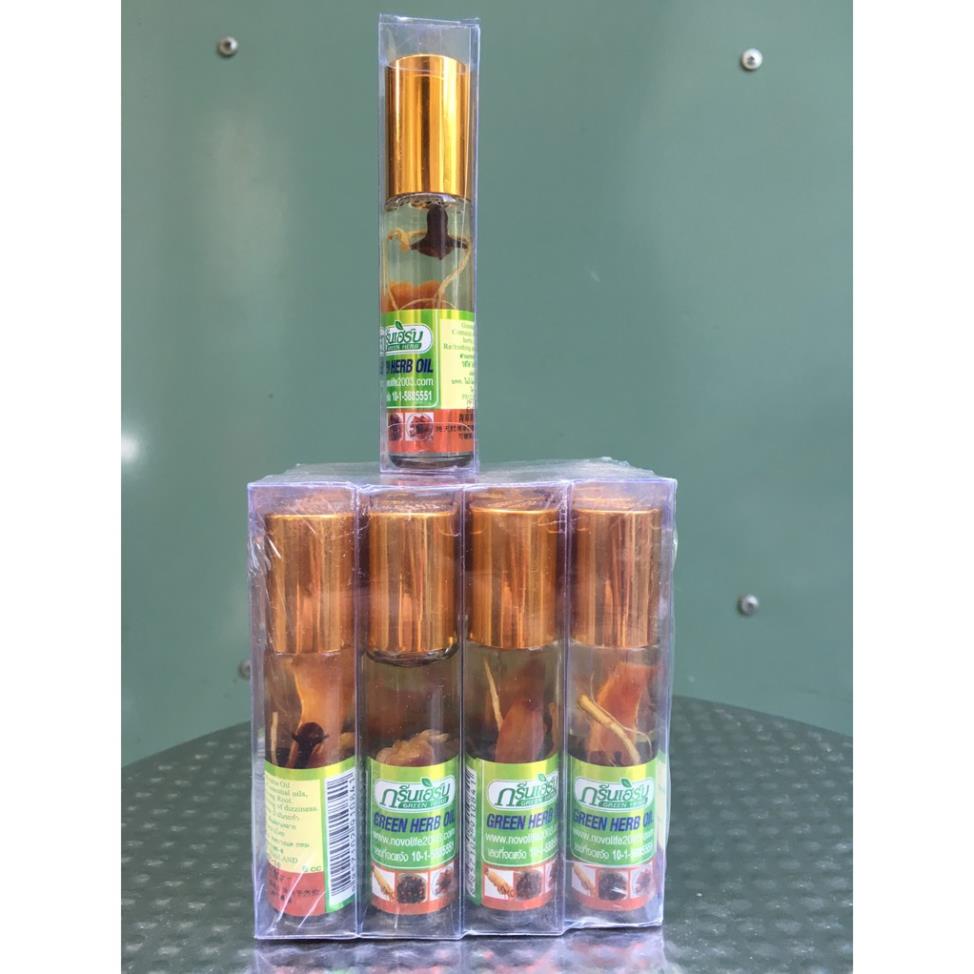 Dầu Lăn Nhân Sâm Thái Lan 8ml | Green Herb Oil