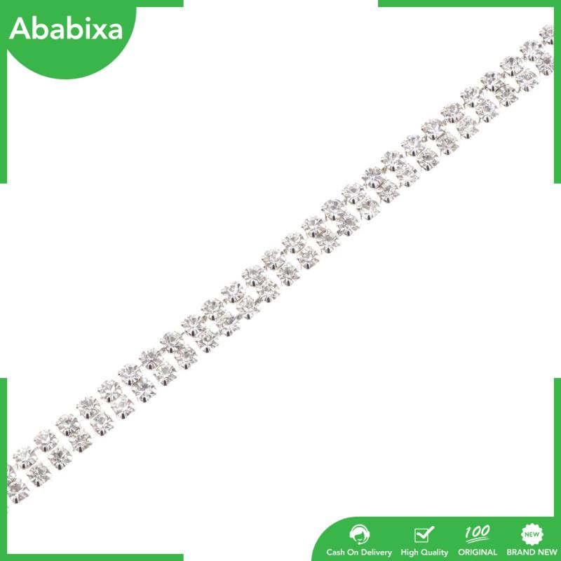 Cuộn Dây Ruy Băng Lưới Đính Đá Pha Lê 2 Vòng Dài 1 Yard Dùng Trang Trí DIY