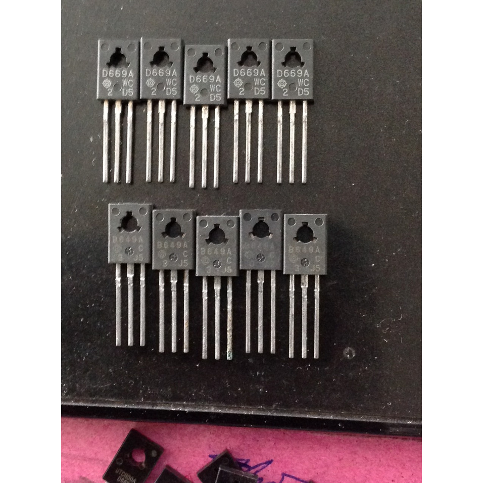 2SD669 2SB649 D669 B649 MỚI CẶP TRANSISTOR ÂM THANH(Com bo 5 Cặp)