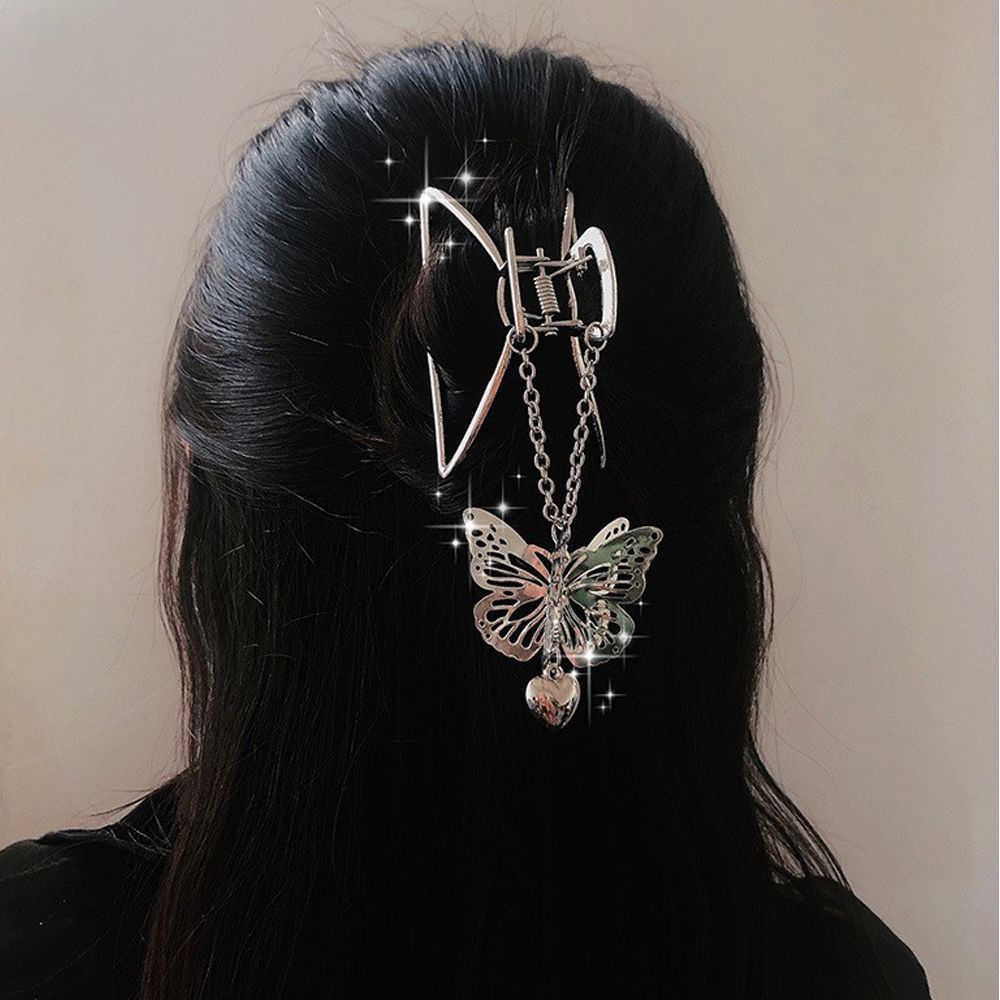 Kẹp Tóc Hình Bướm Bằng Kim Loại Phong Cách Hàn Quốc Mới Cho Nữ