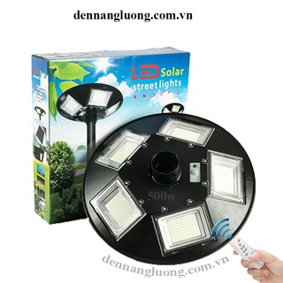 Đèn năng lượng ufo 500w sân vườn sáng 360 độ