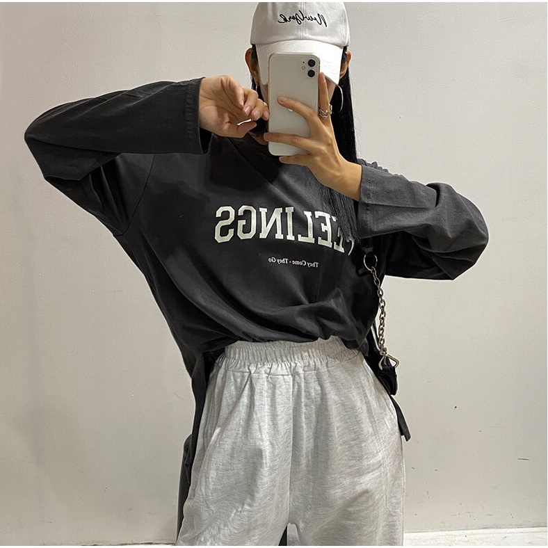 Áo Thun Dài Tay Peeling Long T-Shirt LOOKNONE