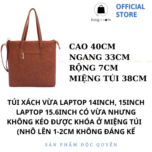 Túi xách nữ da công sở đựng laptop A4, túi đeo vai kẹp nách đeo đi học đi dạy đi làm