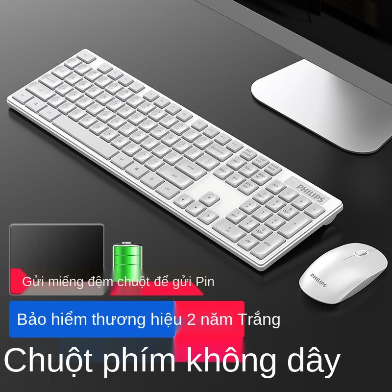 Bộ bàn phím và chuột không dây Philips máy tính để văn phòng kinh doanh nhà Nước bắn tung toé | BigBuy360 - bigbuy360.vn