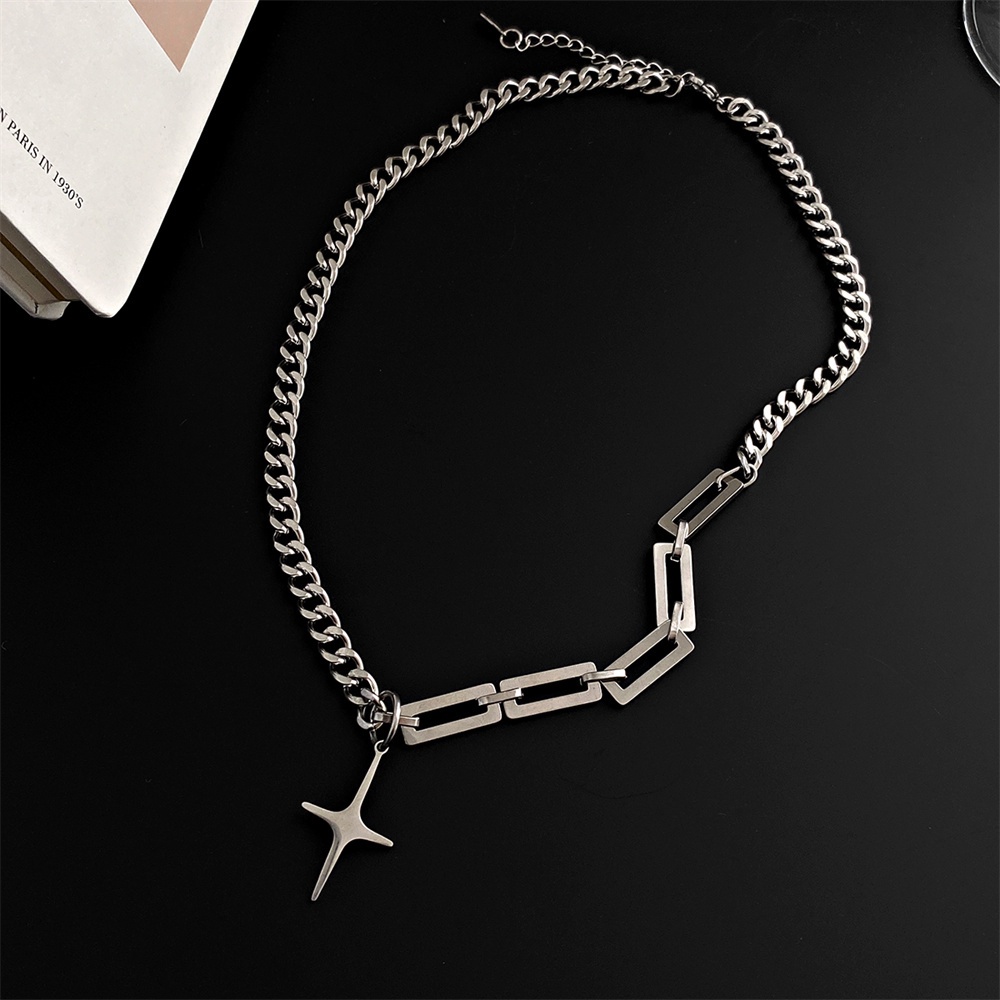 Vòng cổ Thép Titan Phong Cách Hip hop Thời Trang Cho Cặp Đôi