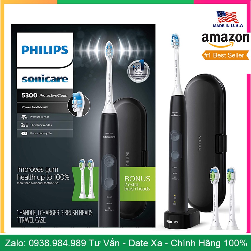 [Super Sale ] Bàn Chải Điện Philips Sonicare  4100 ProtectiveClean Chải Sạch - Làm Trắng Răng - Chăm Sóc Nướu