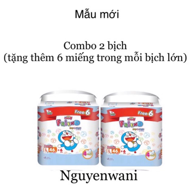 Combo 2 bịch tã quần Goon Friend M54+6/L46+6/XL40+6/XXL34+6