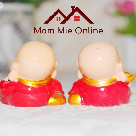 Tượng Ông địa cầm thỏi vàng, xâu tiền trang trí - 1 tượng 5cm - D102 | BigBuy360 - bigbuy360.vn