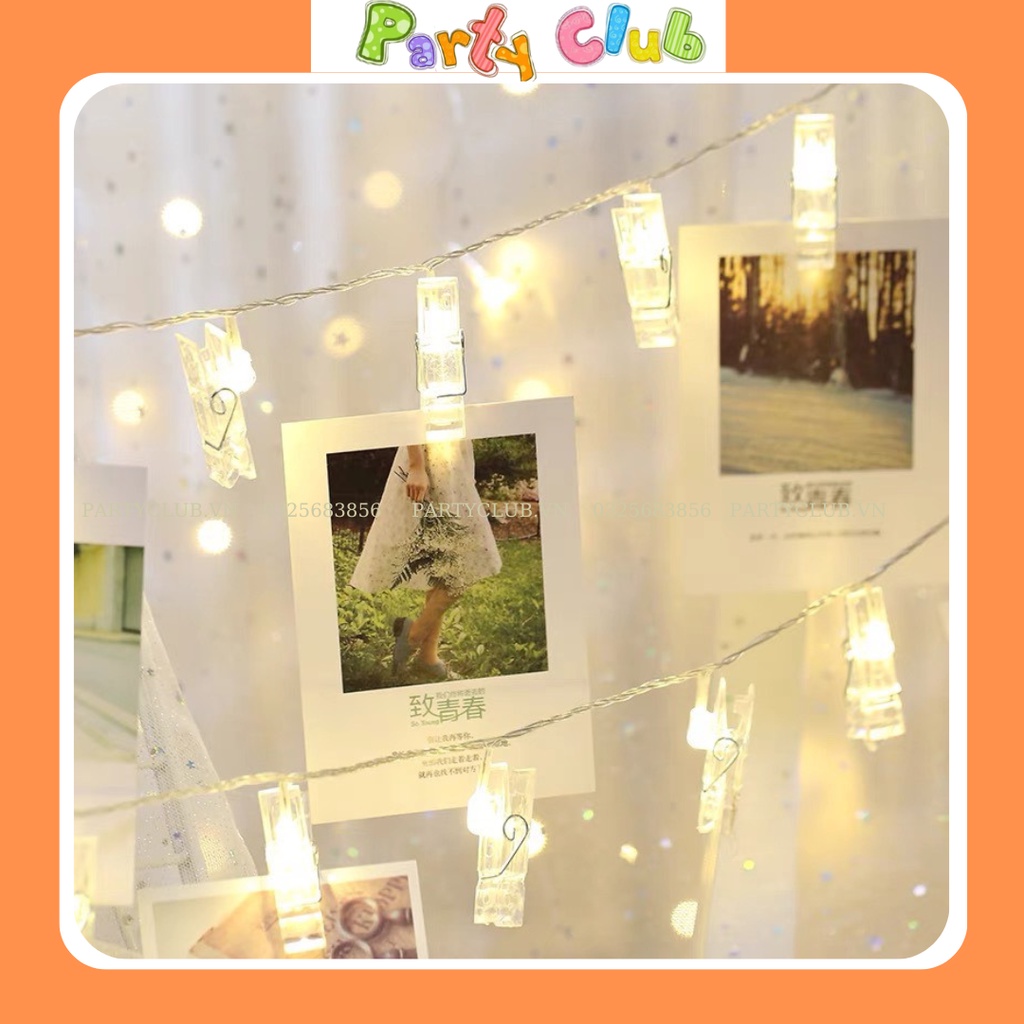 Kẹp ảnh đèn LED sử dụng pin - kẹp treo ảnh trang trí decor