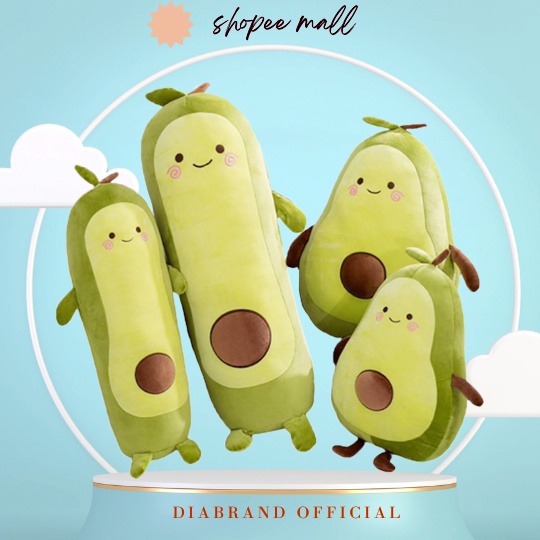 Gấu Bông Fruit Avocado Trái Bơ Siêu Hot 2 Size (Tròn-Dài) - Diabrand