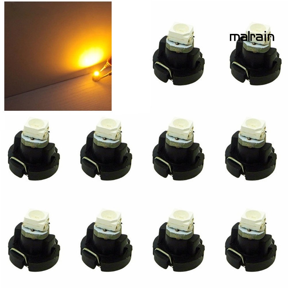 Set 10 Đèn LED 12V T3 3528 SMD Gắn Bảng Đồng Hồ Xe Hơi