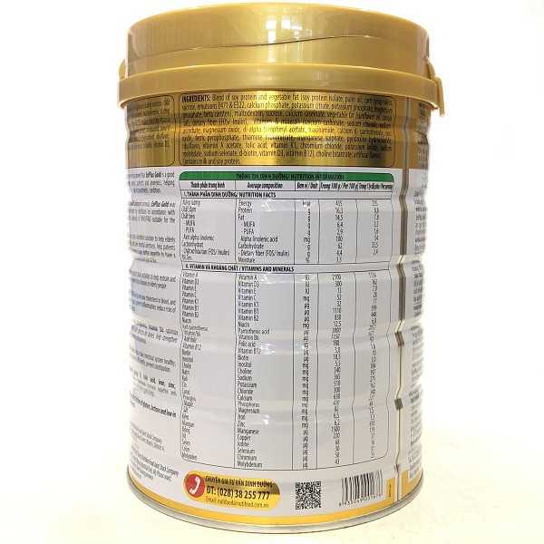 Sữa bột Nutifood Diabet Care Gold 900g (Người bệnh tiểu đường)