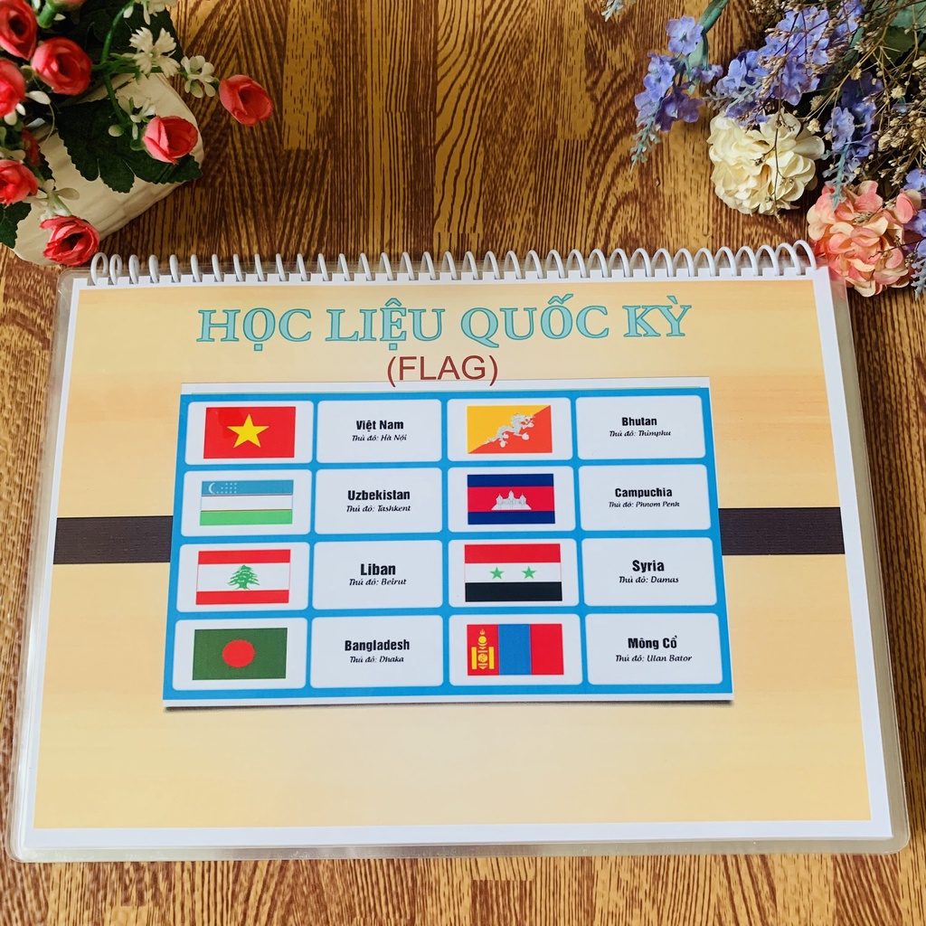 Học Liệu Montessori Cờ Các Nước Bóc Dán Giúp Bé Phát Triển Tư Duy ...