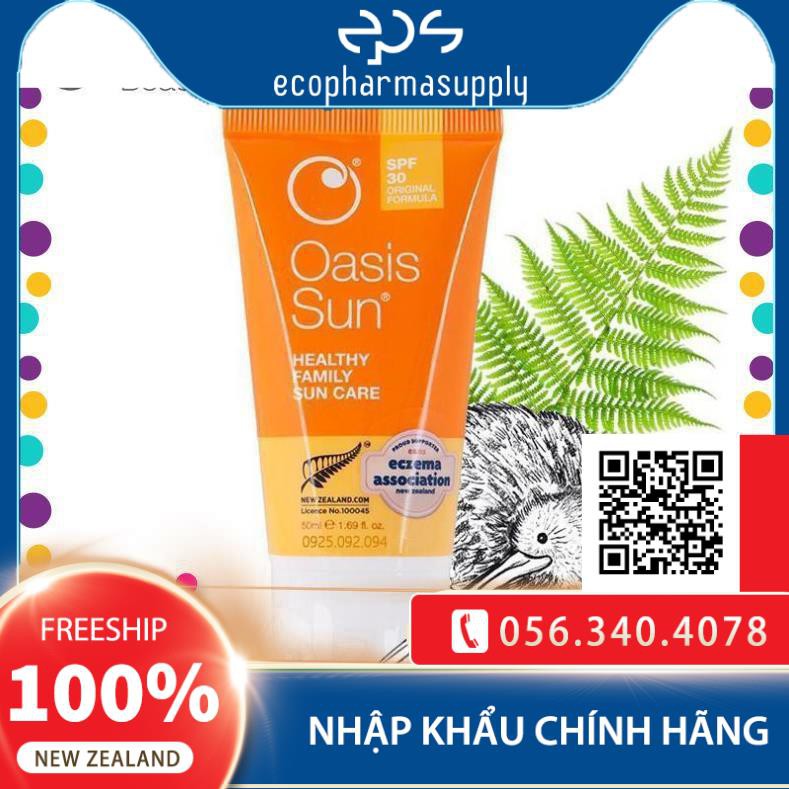 Kem Chống Nắng Dành Cho Da Nhạy Cảm Oasis Sun SPF 30 Family Sunscreen 50ml