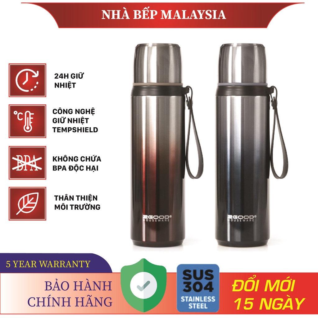 Bình Giữ Nhiệt 2GOOD X5 750ml Hàng Chính Hãng Giữ Nhiệt Nóng Lạnh
