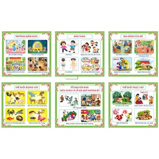 Bộ tranh 10 chủ đề lớn mầm non