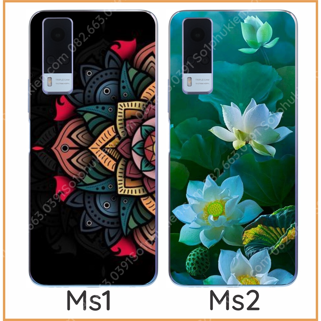 Ốp lưng vivo y51 2020 y53s 4g y33 dẻo in hình thư pháp, phong cảnh đẹp