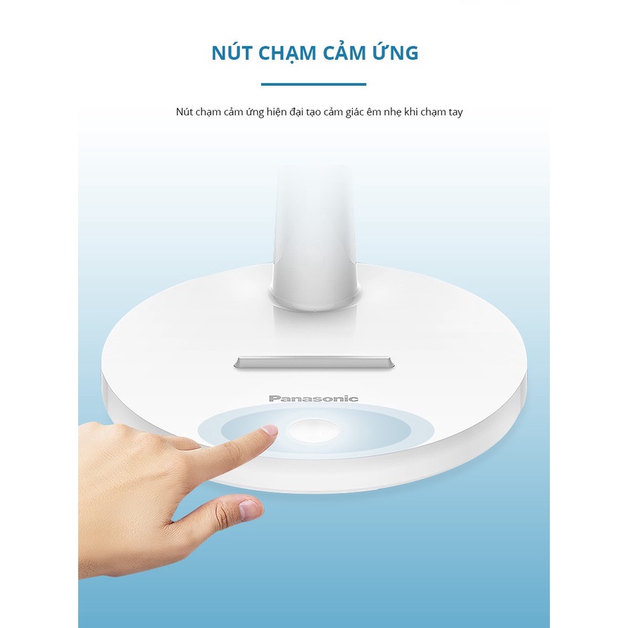 Đèn Bàn Sạc Panasonic HHGLT0346L19 5W - độ sáng 10-100%, Led Đổi màu, cổng sạc USB, Tích hợp đế đựng điện thoại tiện lợi