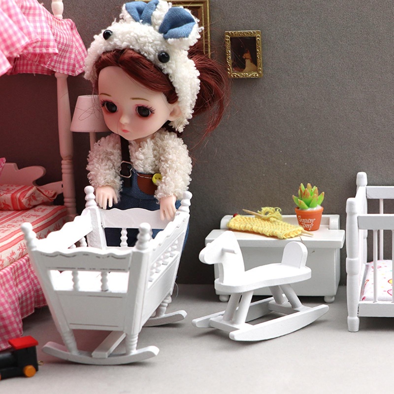 Mô Hình Ghế Đẩu Mini Tỉ Lệ 1: 12 Dùng Để Trang Trí Nhà Búp Bê