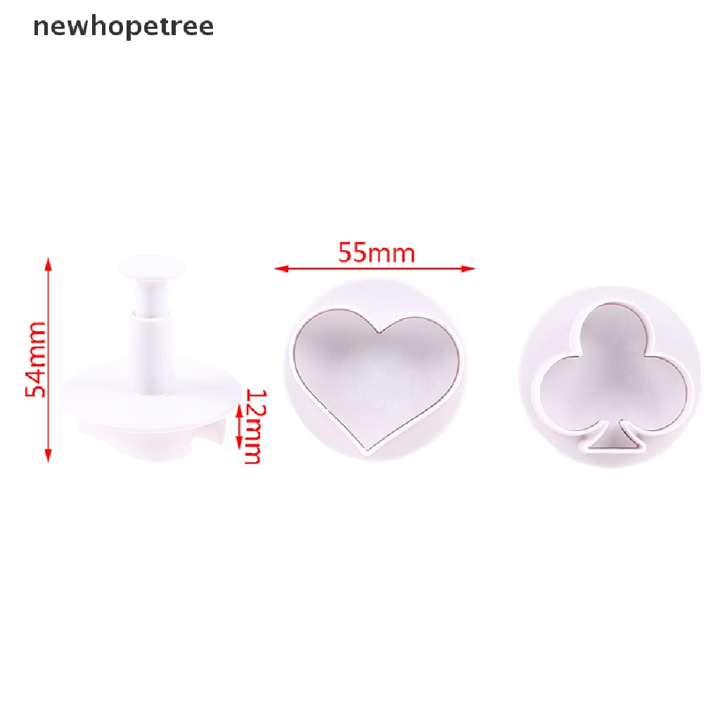 Bộ 4 Khuôn Cắt Bánh Quy Hình Dạng Bông Hoa