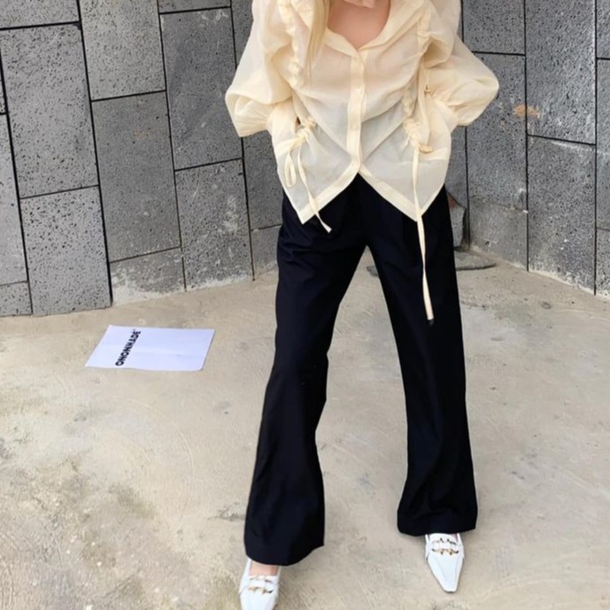 ONONMADE| Quần ống suông màu đen - Brenna Trousers | BigBuy360 - bigbuy360.vn