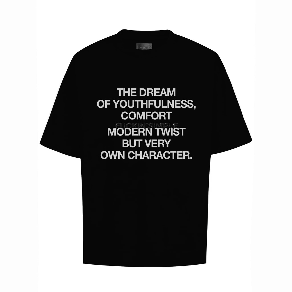 Áo phông nam đen Silver Gray Reflective T-shirt Le Musée Oversized fit