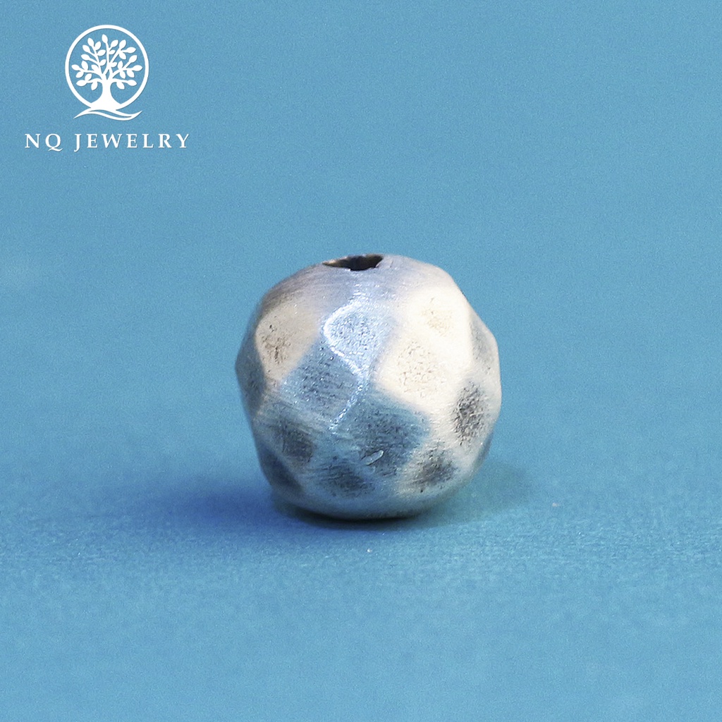 Charm bạc tròn 3D - NQ Jewelry