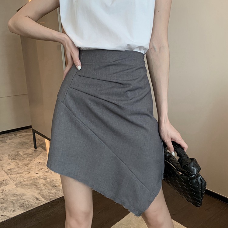 Set Áo Cotton Cao Cấp Độn Vai Mix Chân Váy Vạt Chéo Sami | BigBuy360 - bigbuy360.vn