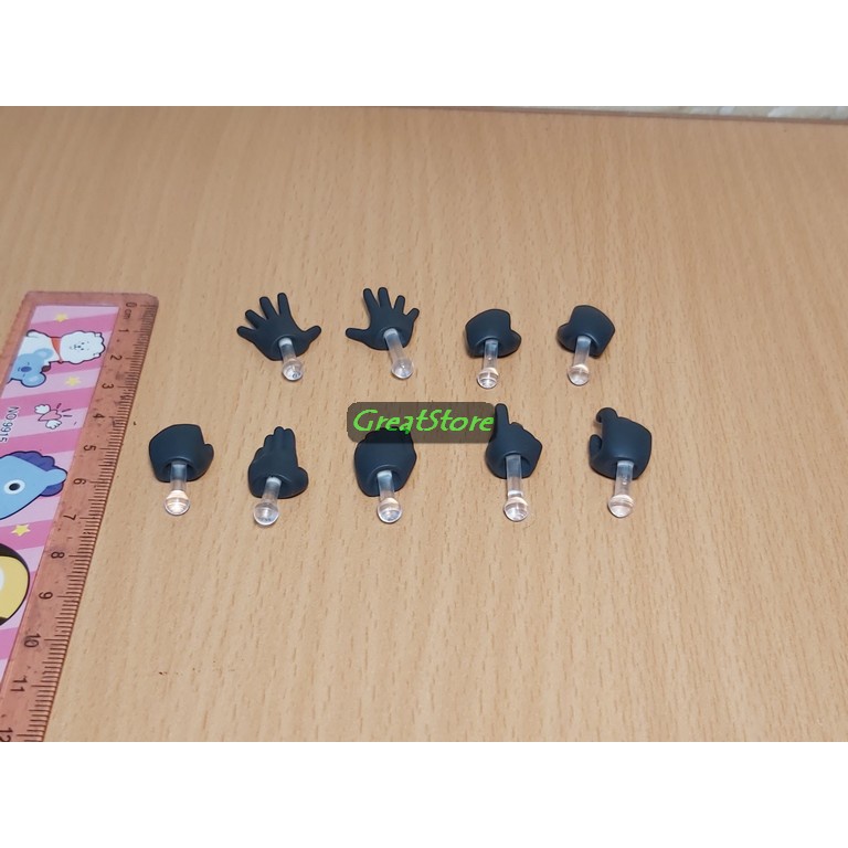 Phụ kiện Combo 9 bàn tay màu đen FIGMA