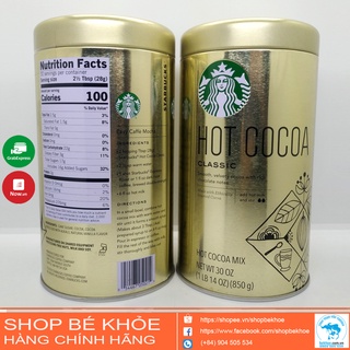 Bột cacao hot cocoa classic starbucks hot cocoa classic 850g mỹ - ảnh sản phẩm 2