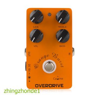 CP-18 “Orange Burst” Overdrive Metal Guitar Effects Delay Mode Guitar Stompbox Pedal String Instrument Accessory