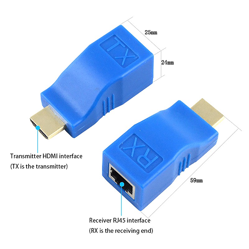 Cáp Mở Rộng Hdmi Sang Rj45 1080p 30m Cho Cat5E / 6 Utp Lan | BigBuy360 - bigbuy360.vn