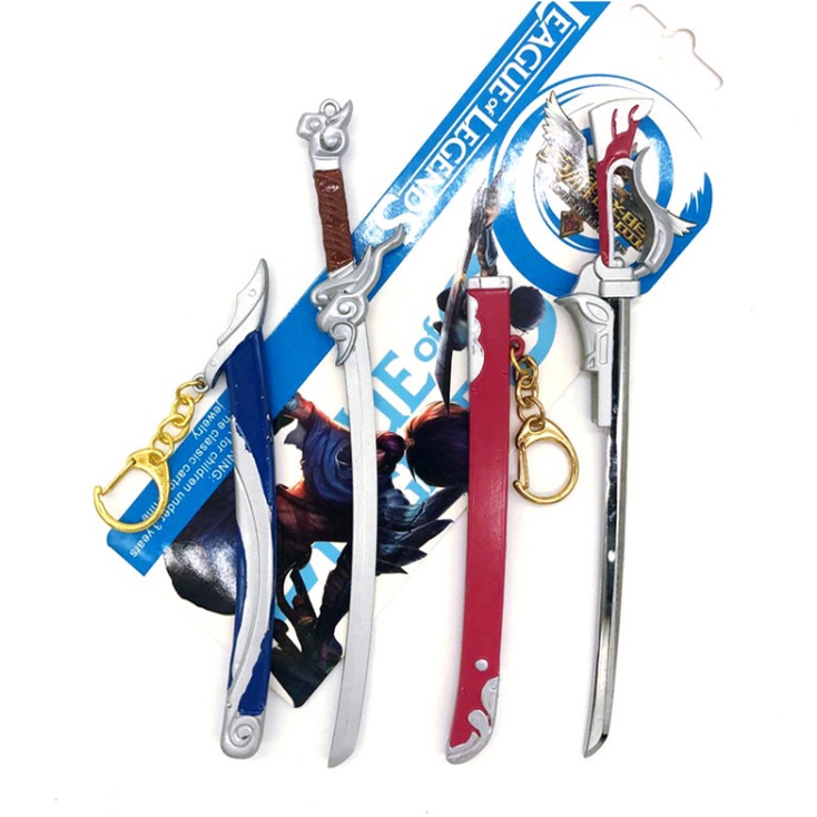 Mô Hình + Móc khóa Yasuo Liên Minh huyền thoại + Tặng kèm giá