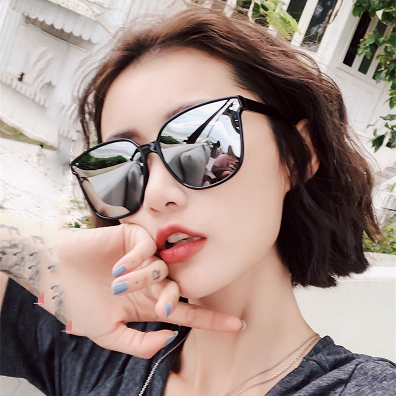 Kính Mát Mắt Mèo Gọng Vuông Phong Cách Hàn Quốc Cho Nữ