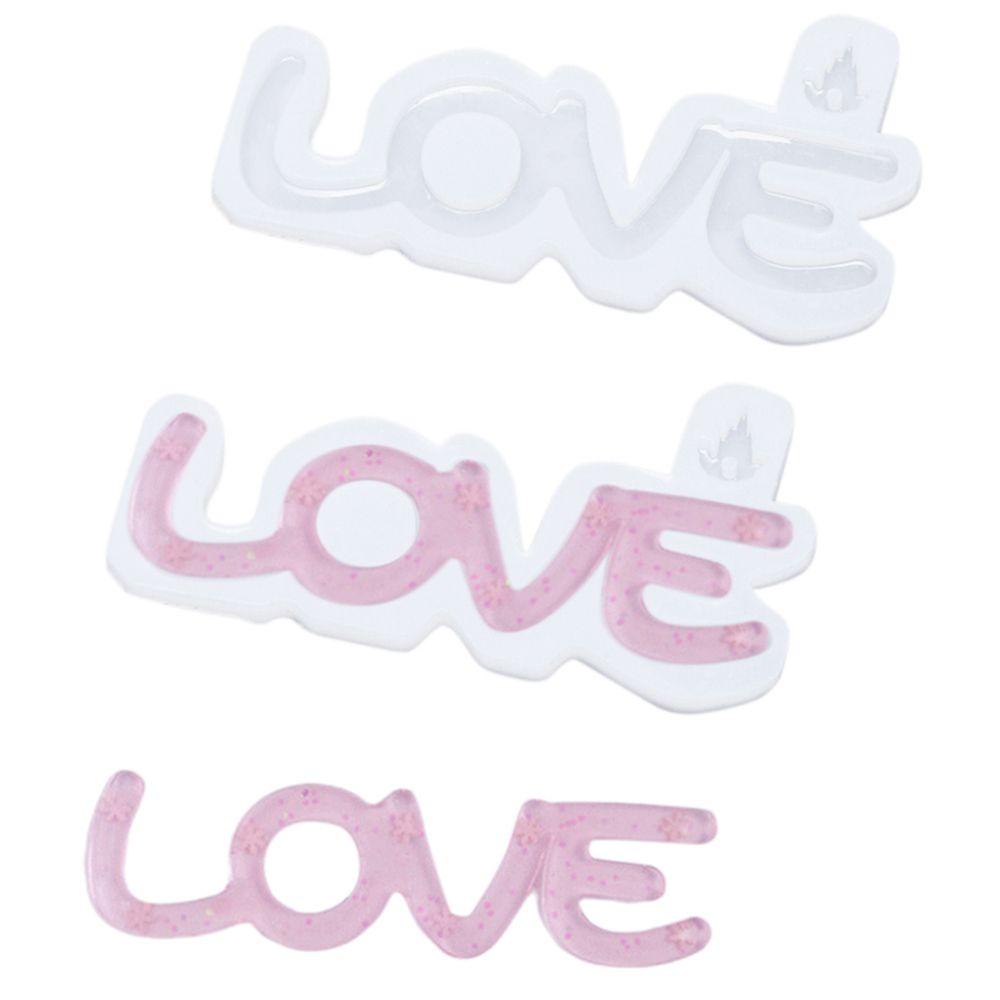 Xiantin Khuôn Làm Mặt Dây Chuyền Trang Sức Hình Chữ LOVE Bằng Nhựa Resin