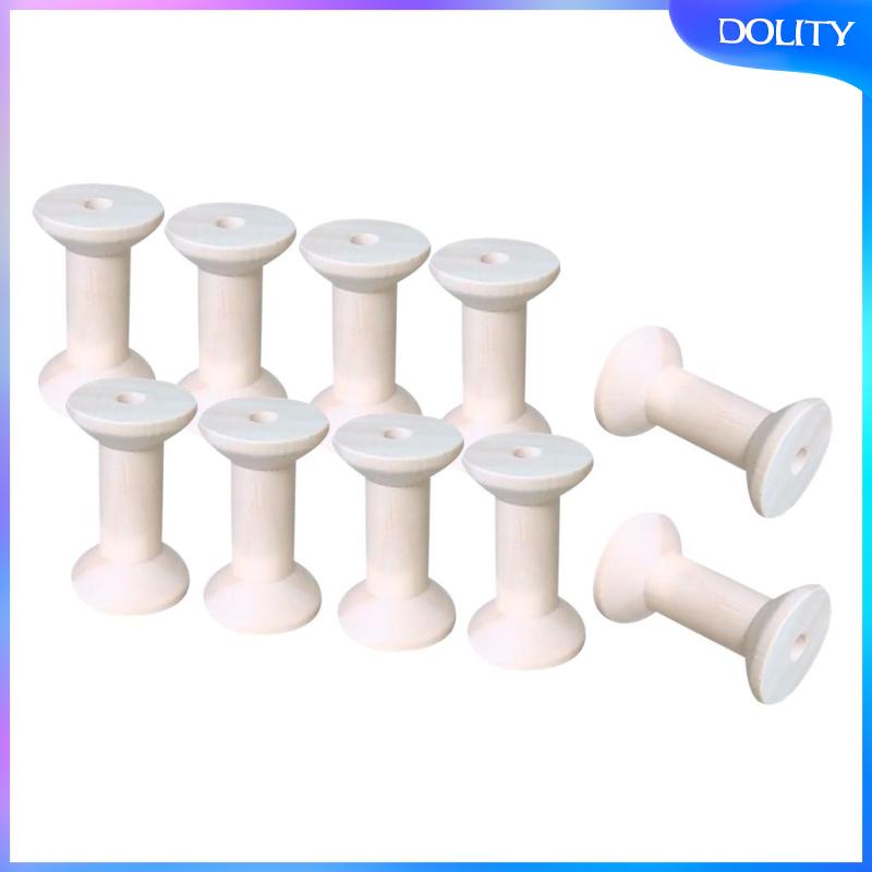 Set 10 Ống Chỉ Gỗ 47mmx31mm