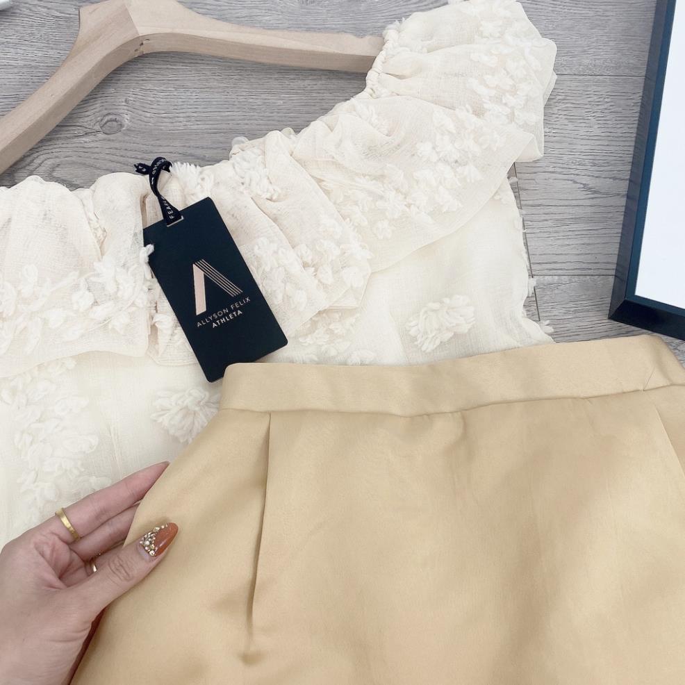 [ 𝐅𝐑𝐄𝐄 𝐒𝐇𝐈𝐏 ] SET AO TRỄ VAI VON BÔNG NỔI MIX CHÂN VÁY