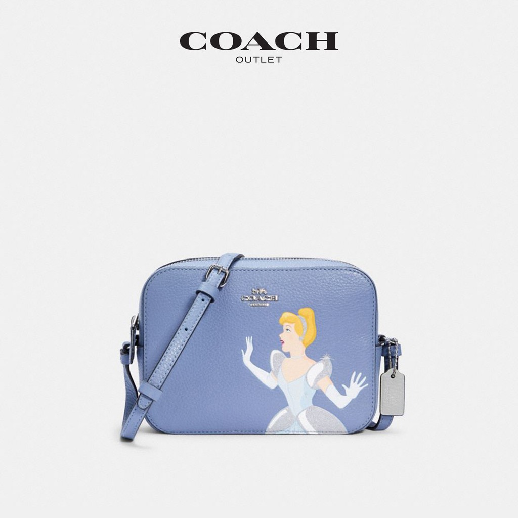 ✖▽♤Dòng hợp tác Disney X Coach Mẫu Cinderella Túi máy ảnh nữ Ole