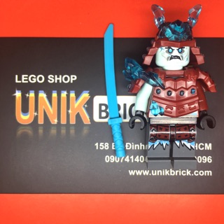 Lego UNIK BRICK Blizzard Warrior Samurai Chiến binh băng trong Ninjago chính hãng (như hình).
