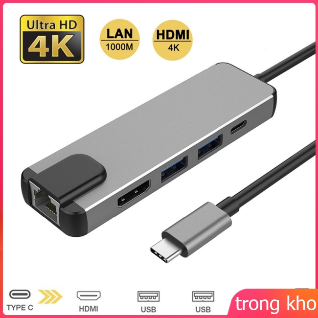 Đầu Chuyển Đổi Cổng Usb Type C Sang Cổng Rj45 Lan Cho Macbook Pro Thunderbolt 3