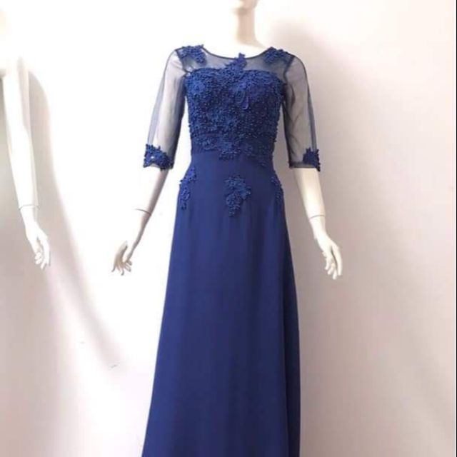 Đầm ren xanh